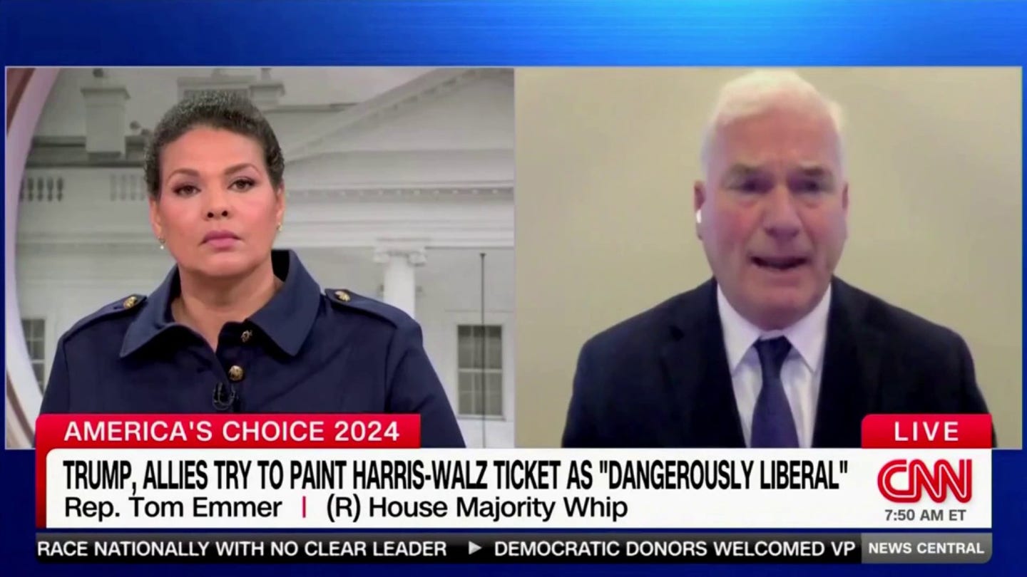 Emmer: Media Gives Liberals Like Walz and Harris a 