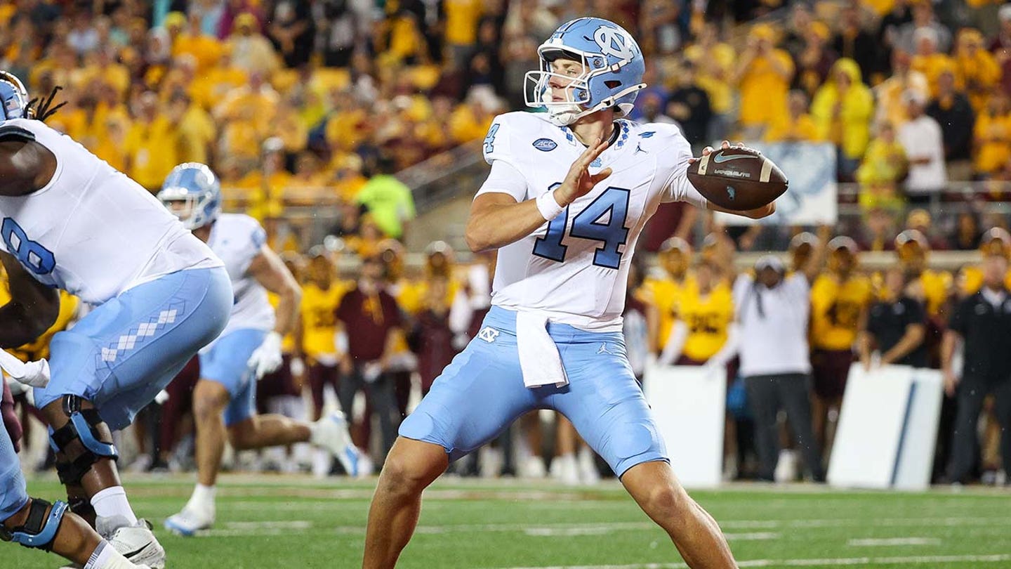 UNC Quarterback Max Johnson's Season Ends with Leg Injury