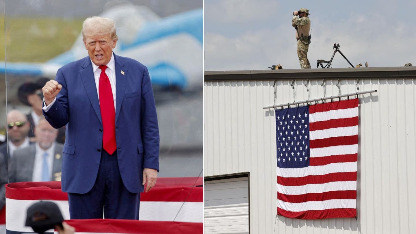 Trump's First Outdoor Rally After Assassination Attempt: Protected by Bulletproof Glass