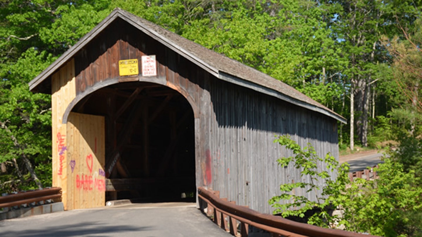 Historic Maine Covered Bridge Collapses Under Overweight Dump Truck