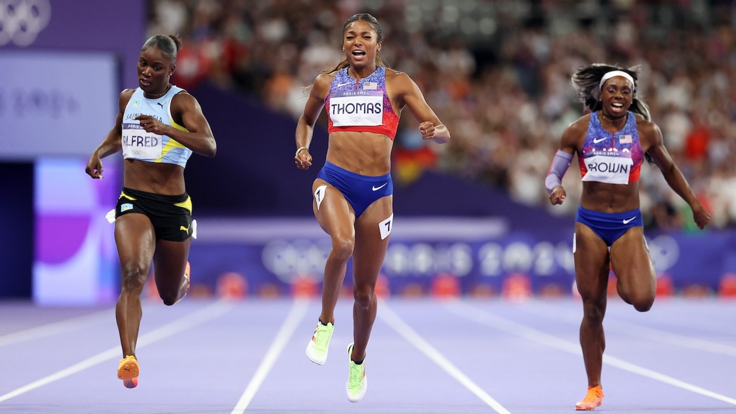 gabby thomas race