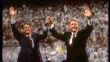 Al Gore and Bill Clinton at the DNC in 1992
