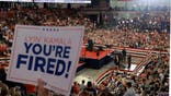 ATLANTA, GEORGIA - AUGUST 03: Republican presidential nominee, former U.S. President Donald Trump speaks during a campaign rally at the Georgia State University Convocation Center on August 03, 2024 in Atlanta, Georgia. Polls currently show a close race between Trump and Democratic presidential candidate, U.S. Vice President Kamala Harris. (Photo by Joe Raedle/Getty Images)