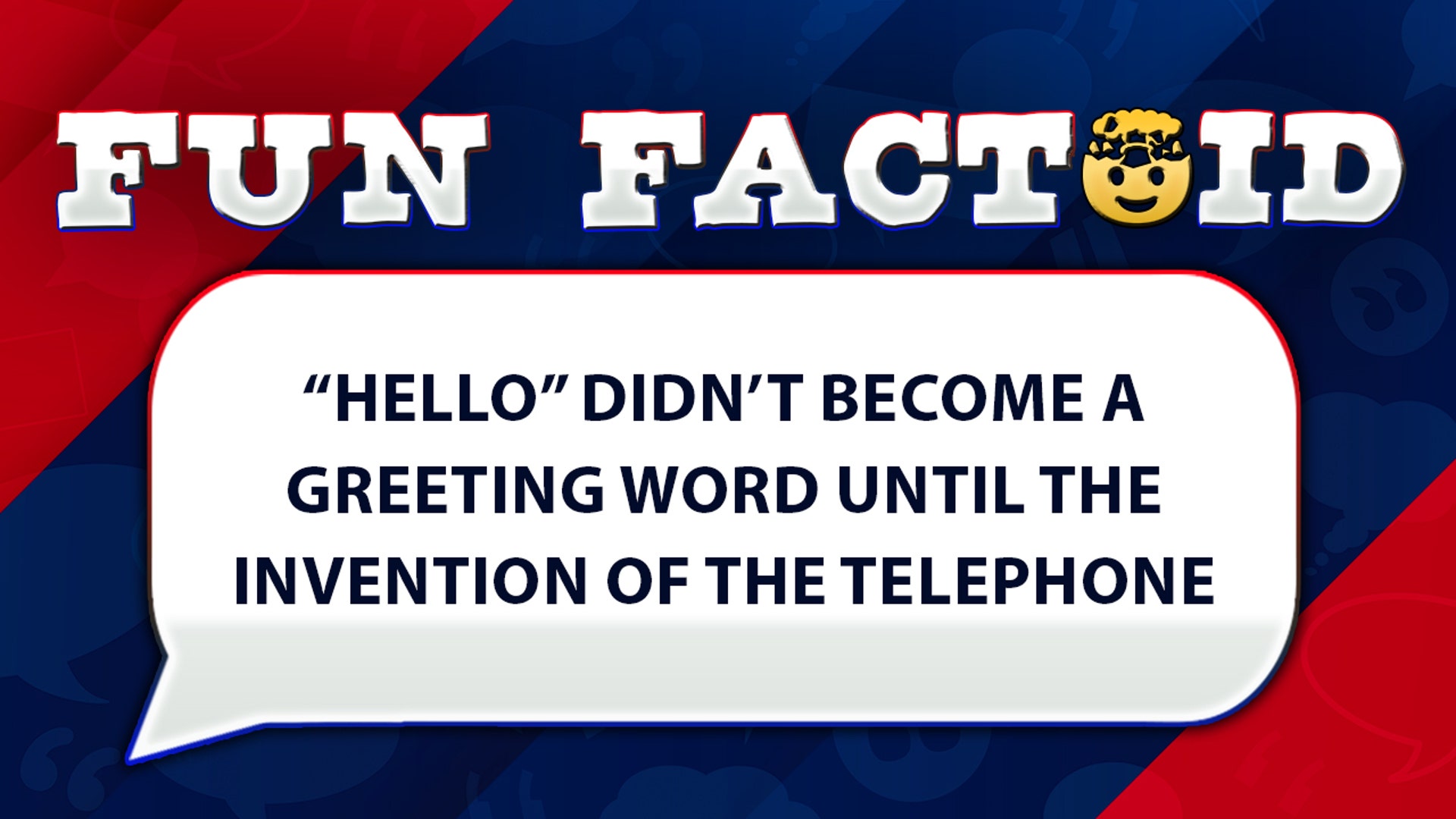 The word "hello" was previously used to attract attention, such as, "Hello, what do you think you're doing?"