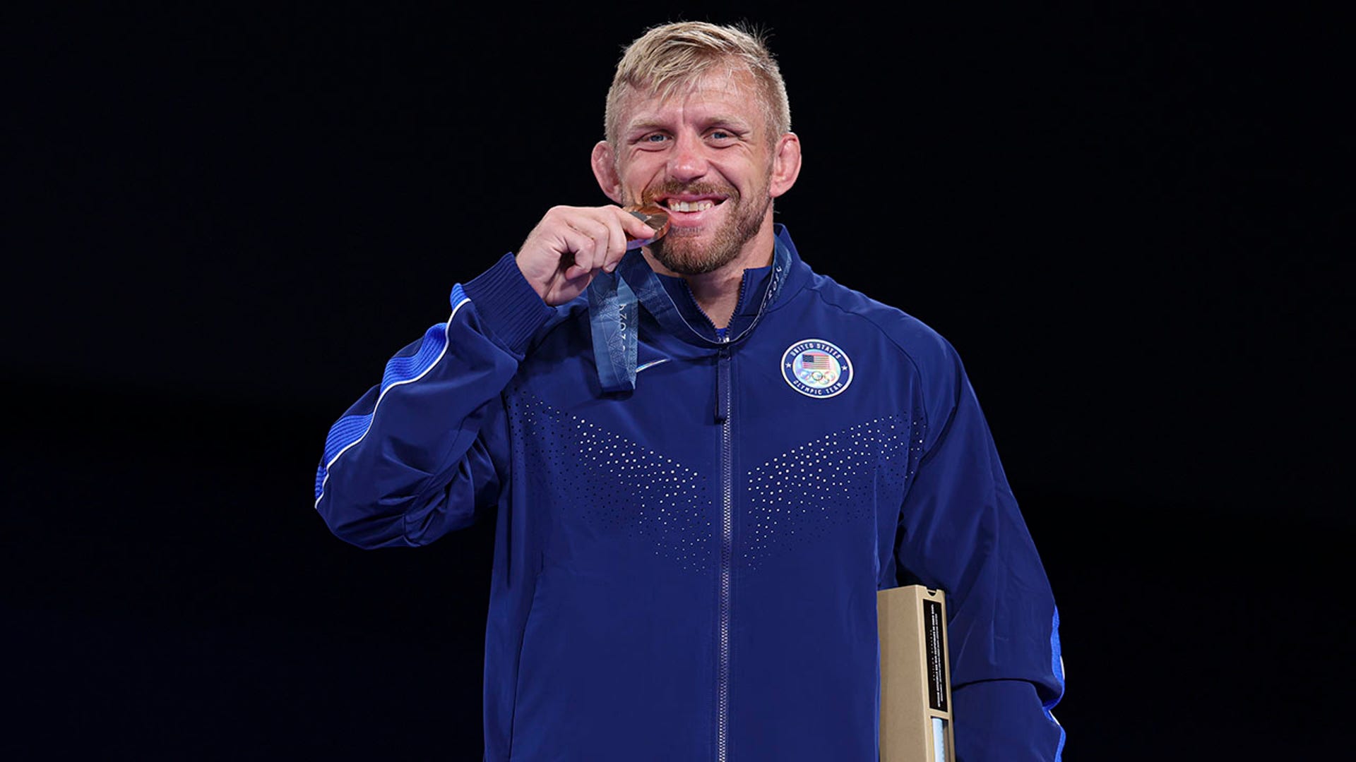 Kyle Dake poses