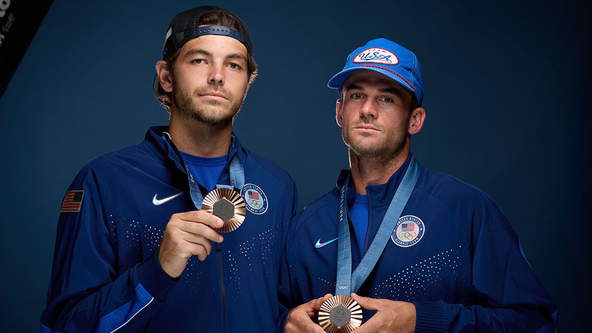 Taylor Fritz and Tommy Paul pose