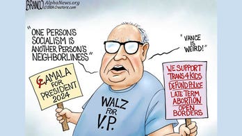 Tim Walz in political cartoons