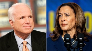 Arizona Kamala Harris rally speakers court 'John McCain Republicans' support; man brings border map for VP