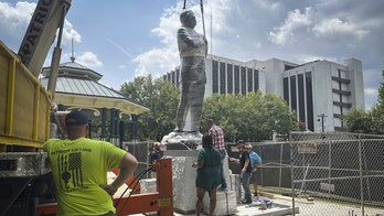 Bronze statue of Congressman John Lewis replaces more than 100-year-old Confederate monument