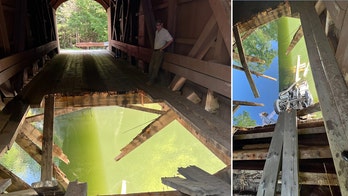 Historic Maine Covered Bridge Collapses Under Overweight Dump Truck