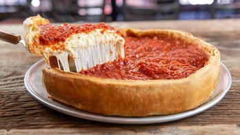 This Chicago deep-dish pizza requires a knife and fork to eat properly