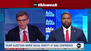 George Stephanopoulos repeatedly presses Rep. Byron Donalds on VP Harris' racial identity in heated exchange