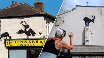 Fans of elusive artist believe Banksy has completed weeklong series of artwork with gorilla silhouette