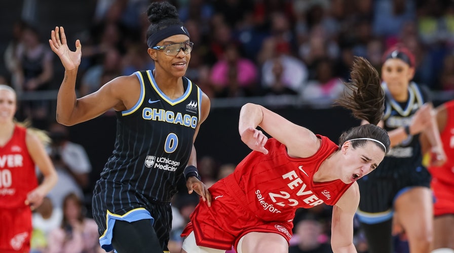 Chicago Sky player fouls Caitlin Clark to the floor then posts the hate comments she got online | Fox News