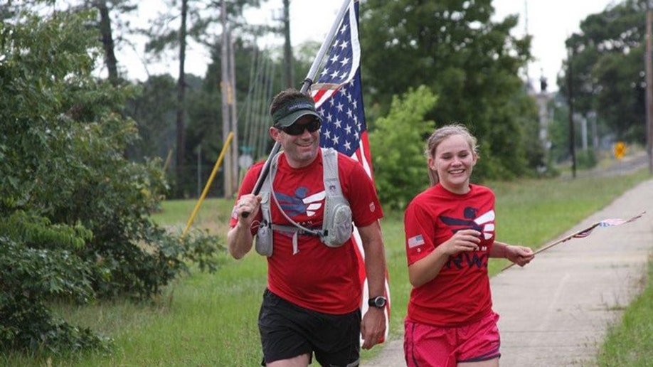 young sammy sullivan and her dad running