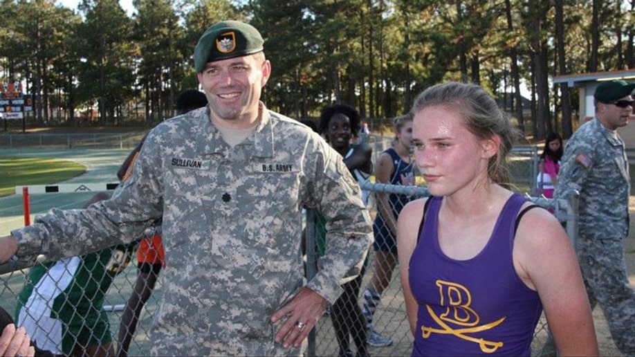 sammy sullivan and her father in uniform