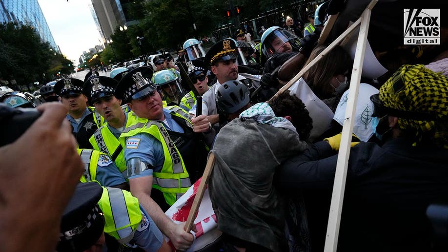 Pro-Hamas demonstrators clash with police