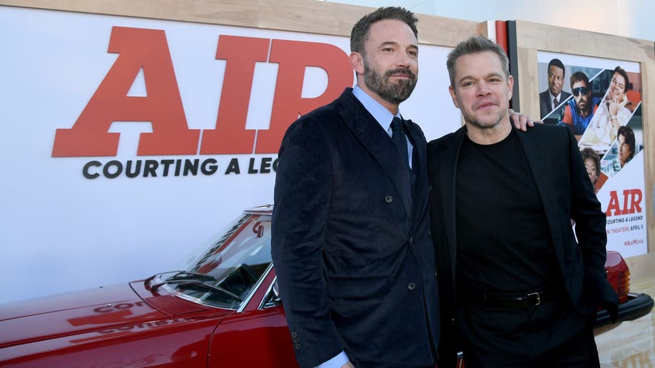 Ben Affleck y Matt Damon en el estreno de "Air"