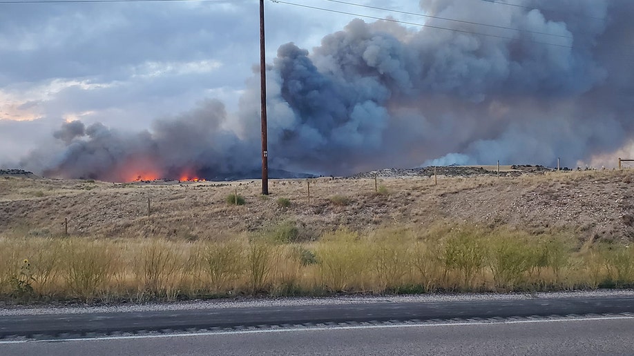 Incendio forestal en Haystacks