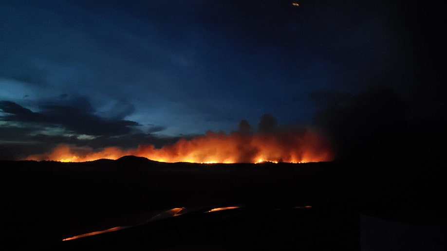 Incendio forestal en Haystacks