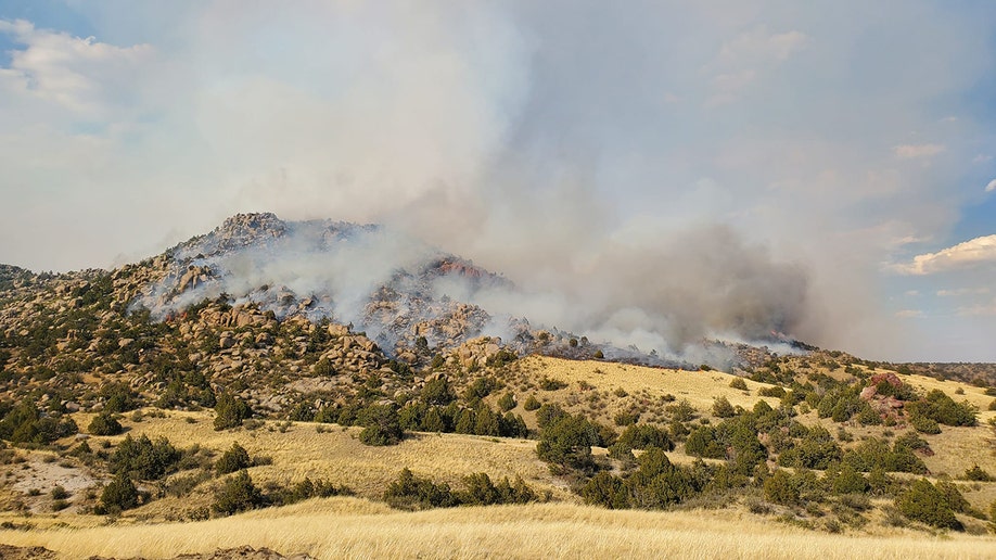 Incendio forestal en Haystacks