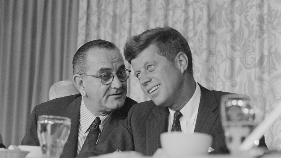 Lyndon B. Johnson and John F. Kennedy