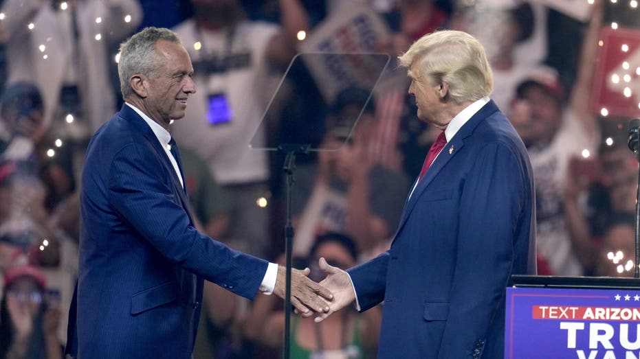 RFK Jr joins Trump on stage at Arizona rally following endorsement