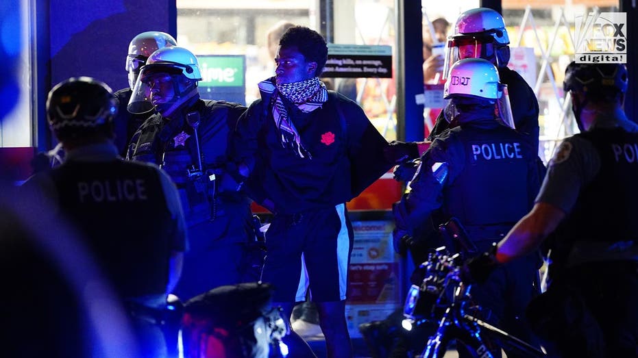 Demonstrators shout ‘F— you’ at Chicago police on 2nd night of DNC