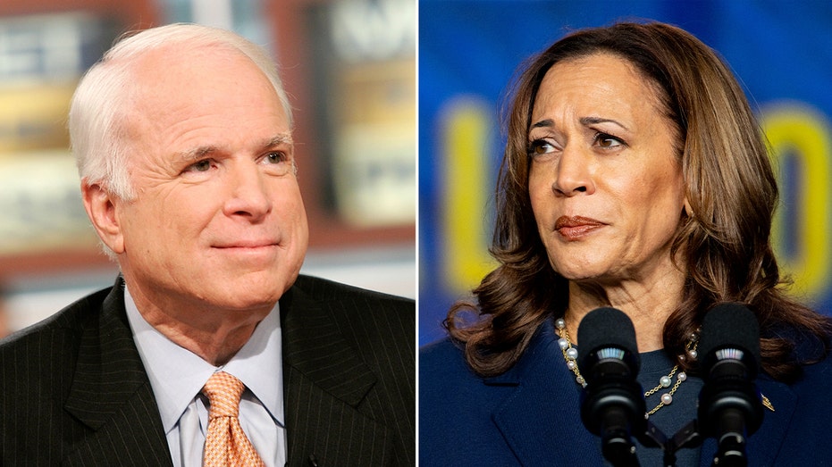 Arizona Kamala Harris rally speakers court ‘John McCain Republicans’ support; man brings border map for VP