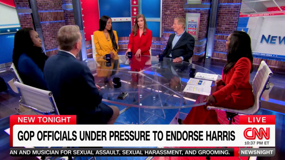 Conservative pundit clashes with anti-Trump Republican backing Harris: Can't 'give up on every single value'