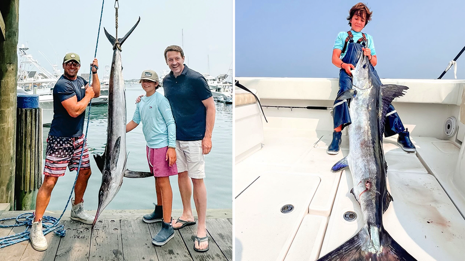 Boy reels in colossal 118-pound white marlin on Nantucket, possibly breaking junior world record