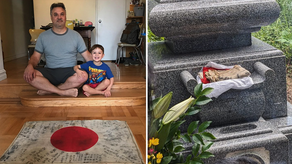 Grandson of World War II veteran reunites souvenir flag with Japanese family