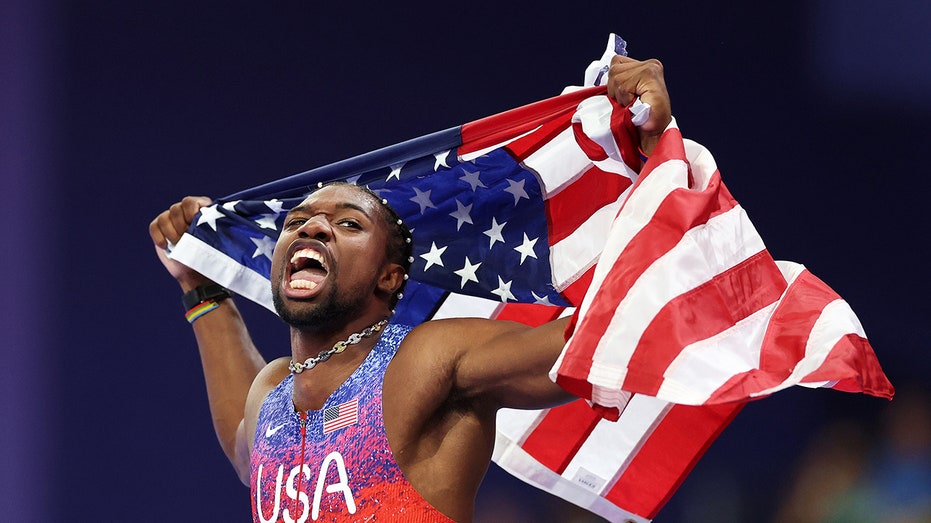 USA sprinter Noah Lyles wins first Olympic gold in epic men's 100M final