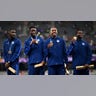 USA men's 4x400m relay team poses