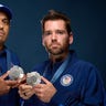 Rajeev Ram and Austin Krajicek pose