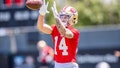 San Francisco 49ers wide receiver Ricky Pearsall (14) runs drills during the 49ers rookie minicamp at Levi&rsquo;s Stadium in Santa Clara, CA. - Fox News