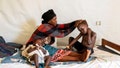 Elisabeth Furaha applies medication on the skin of her child, who is under treatment for mpox, an infectious disease caused by the mpox virus that causes a painful rash, enlarged lymph nodes and fever, at a health center in Munigi, Nyiragongo territory, in the North Kivu province of the Democratic Republic of Congo on August 19, 2024. - Fox News