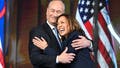 TOPSHOT - US Second Gentleman Douglas Emhoff (L) hugs US Vice President and 2024 Democratic presidential candidate Kamala Harris after speaking on the fourth and last day of the Democratic National Convention (DNC) at the United Center in Chicago, Illinois, on August 22, 2024. Vice President Kamala Harris will formally accept the partys nomination for president today at the DNC which ran from August 19-22 in Chicago. (Photo by ANDREW CABALLERO-REYNOLDS / AFP) (Photo by ANDREW CABALLERO-REYNOLDS/AFP via Getty Images) - Fox News
