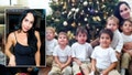 Nadya Suleman posing with her Octuplets and an inset of Nadya Suleman - Fox News