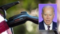 Electric charging station and President Biden. - Fox News