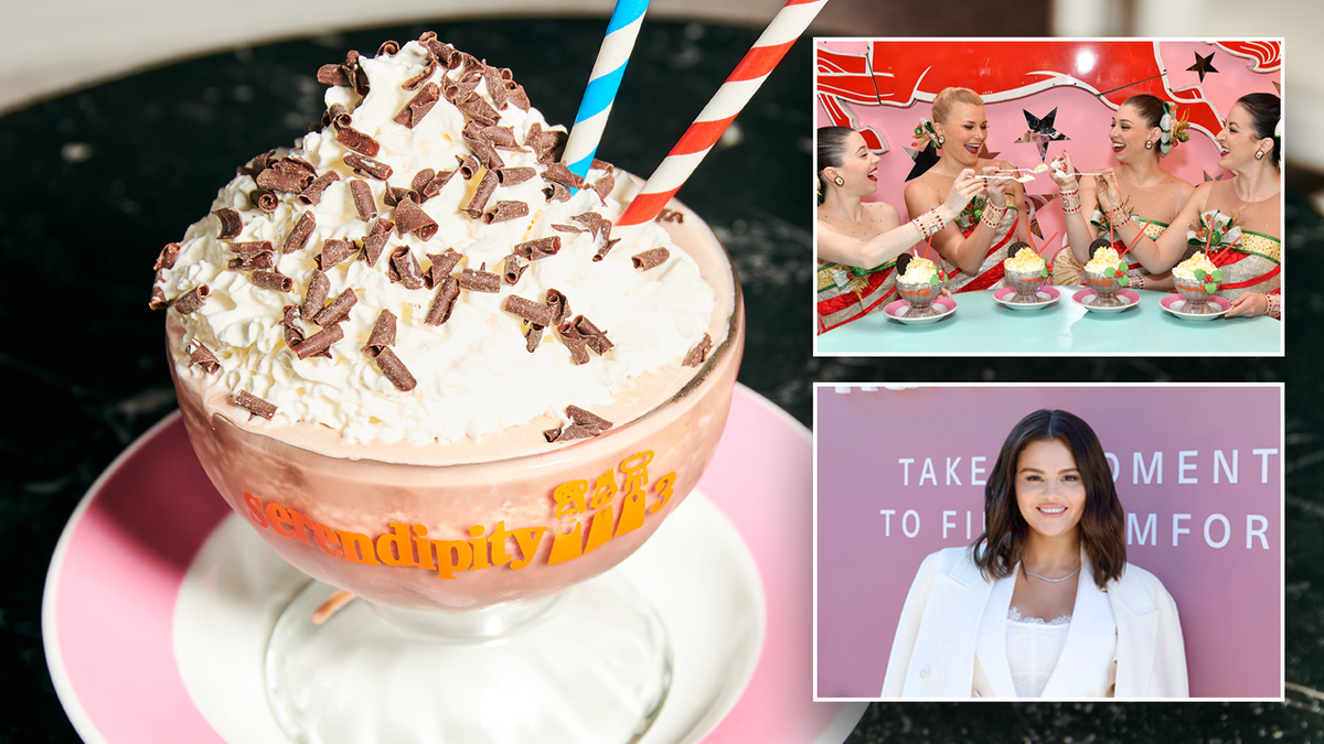 Serendipity3 chocolate caliente helado, las Rockettes y Selena Gomez