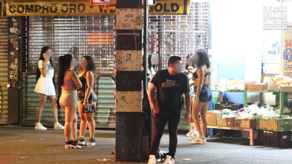 Prostitute at work in Queens, New York City