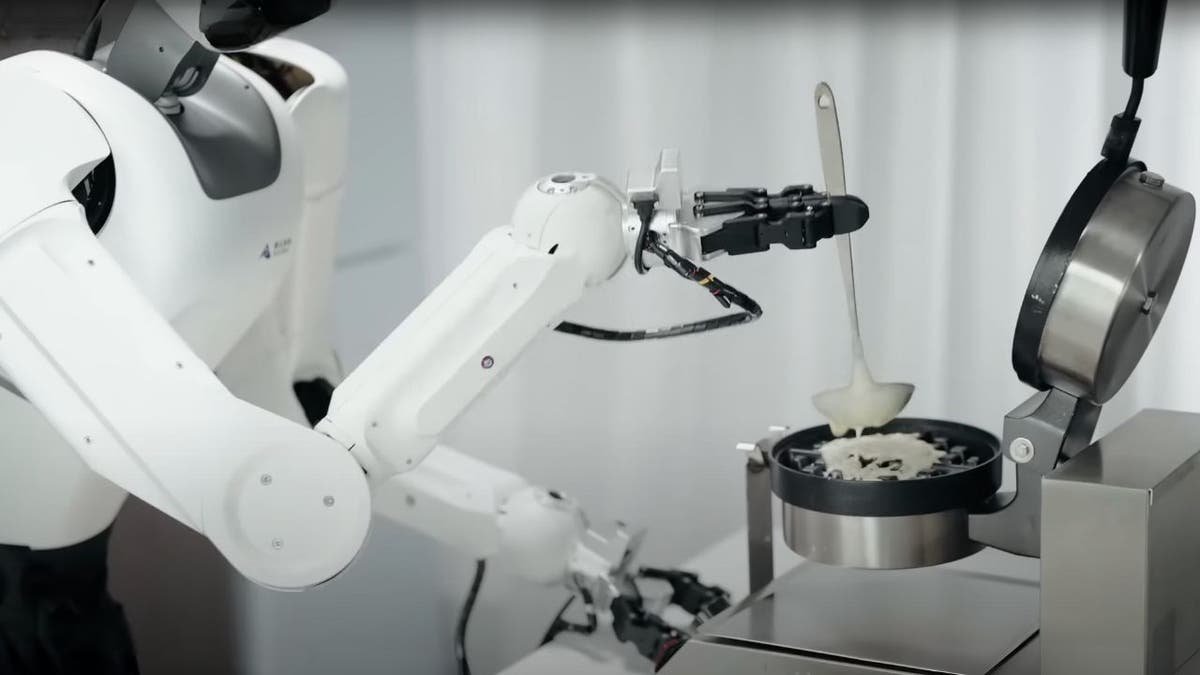 Chinese robo-helper can clean, cook, even shoot hoops