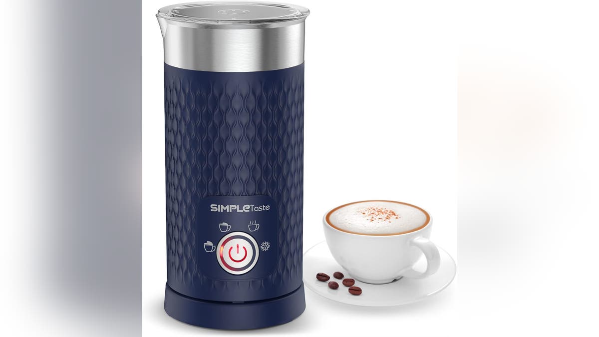 Easily froth milk with an electric milk frother.?