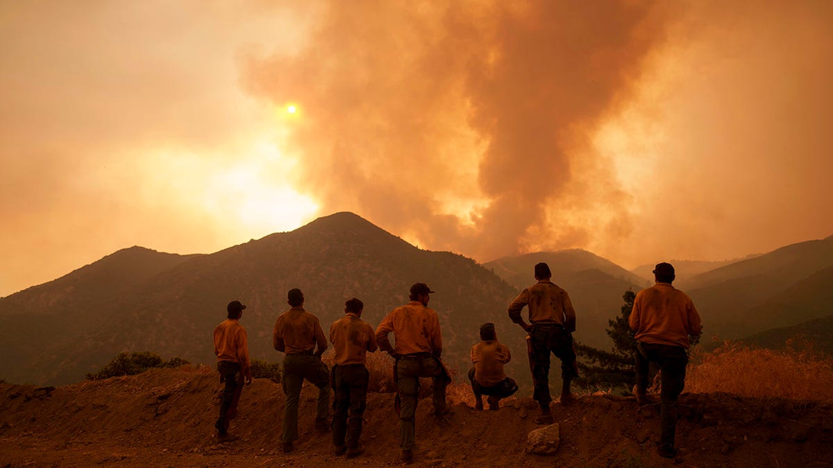 The firing line from a mountain view