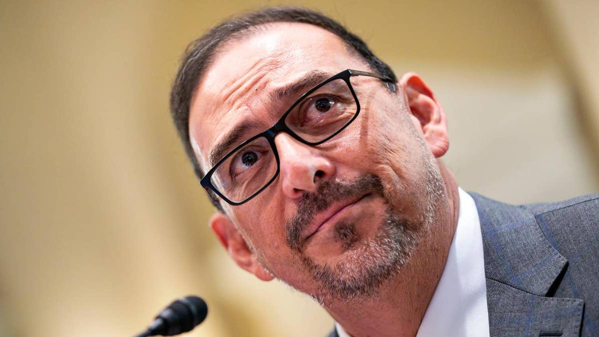 Arizona Secretary of State Adrian Fontes looks connected  during a House Administration Committee proceeding  successful  Washington, D.C.