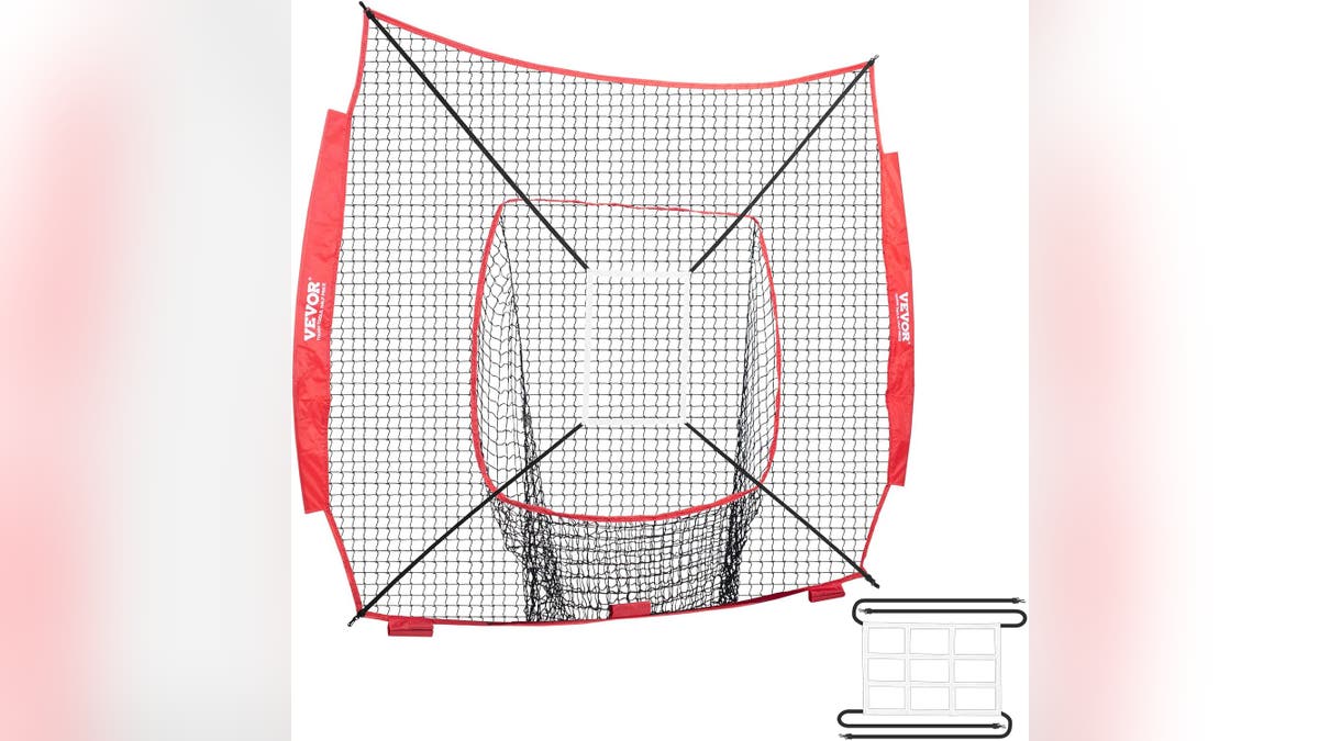 Latih keterampilan bisbol Anda dengan jaring ini.