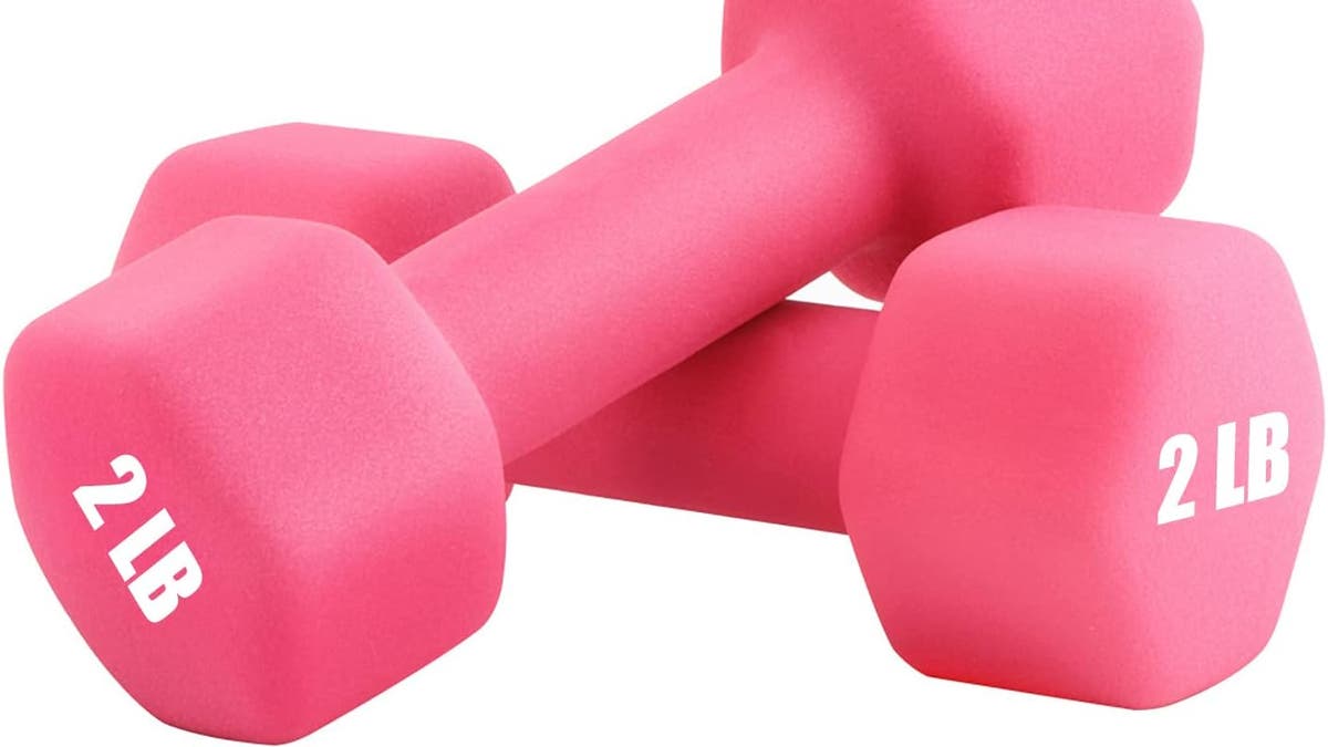 These dumbbells are sweat resistant.