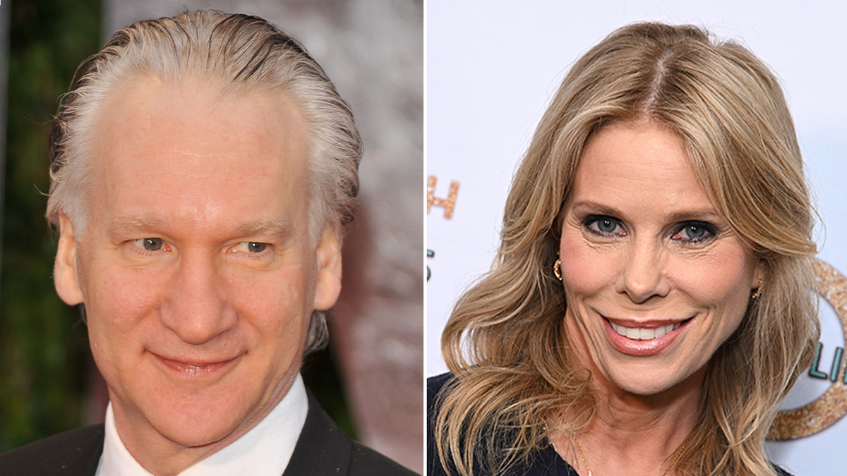 Bill Maher and Cheryl Hines