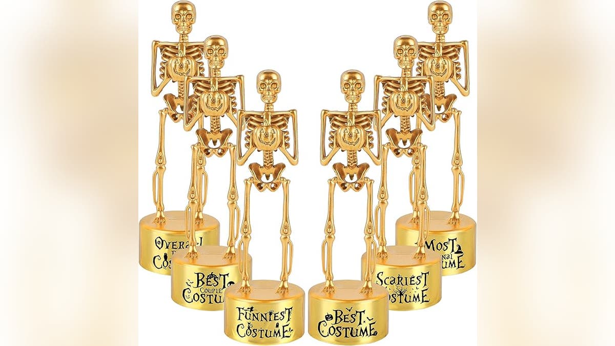 Make definite   to person  trophies for your costume contest.